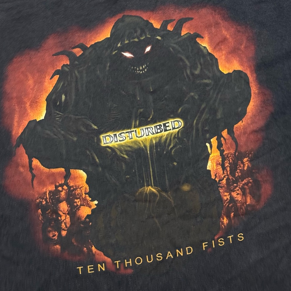 Vintage Disturbed Ten Thousand Fist Tee - Picture 2 of 3